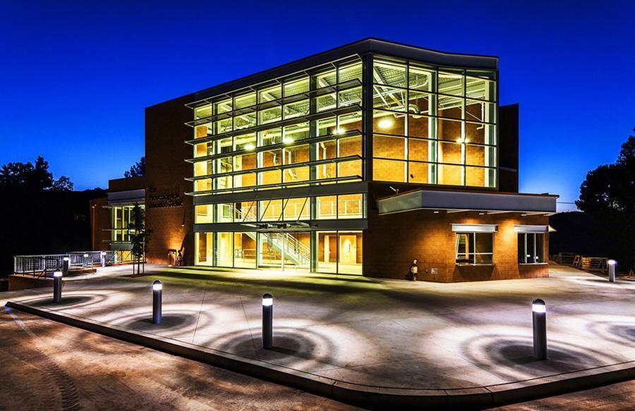 Agoura-High-School-Performing-Arts-Education-Center-2-Front-Entrance-at-Night
